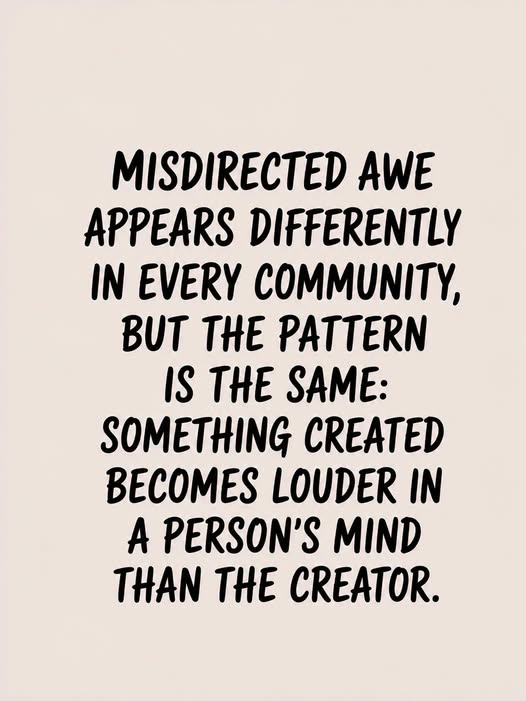 Misdirected awe appears differently in every community