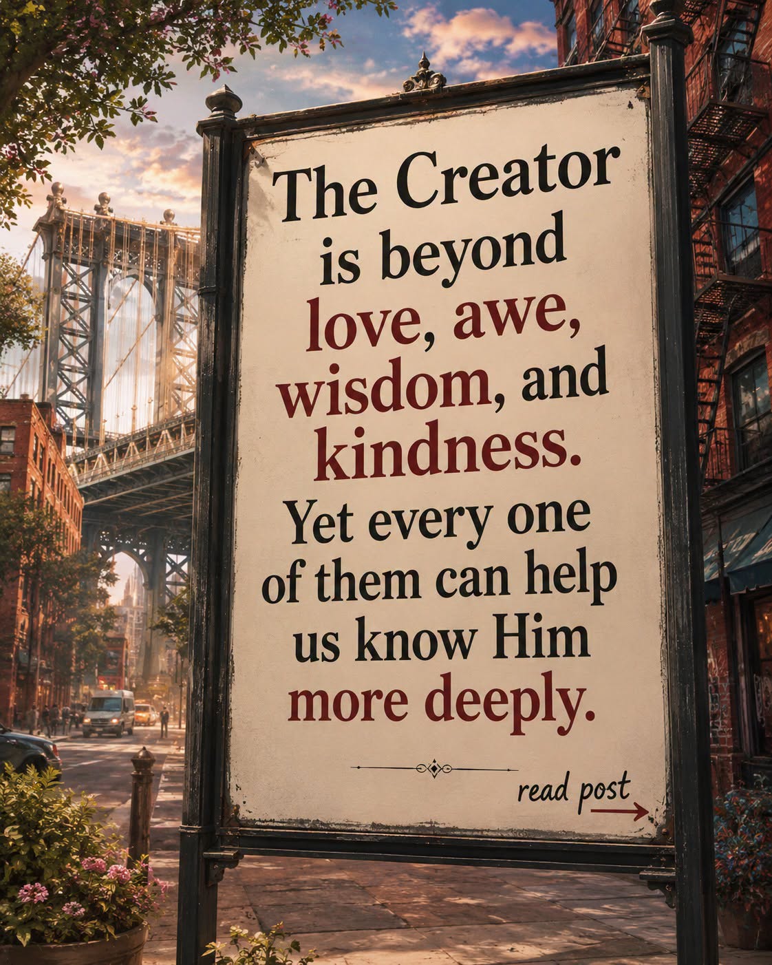 The Creator is beyond love