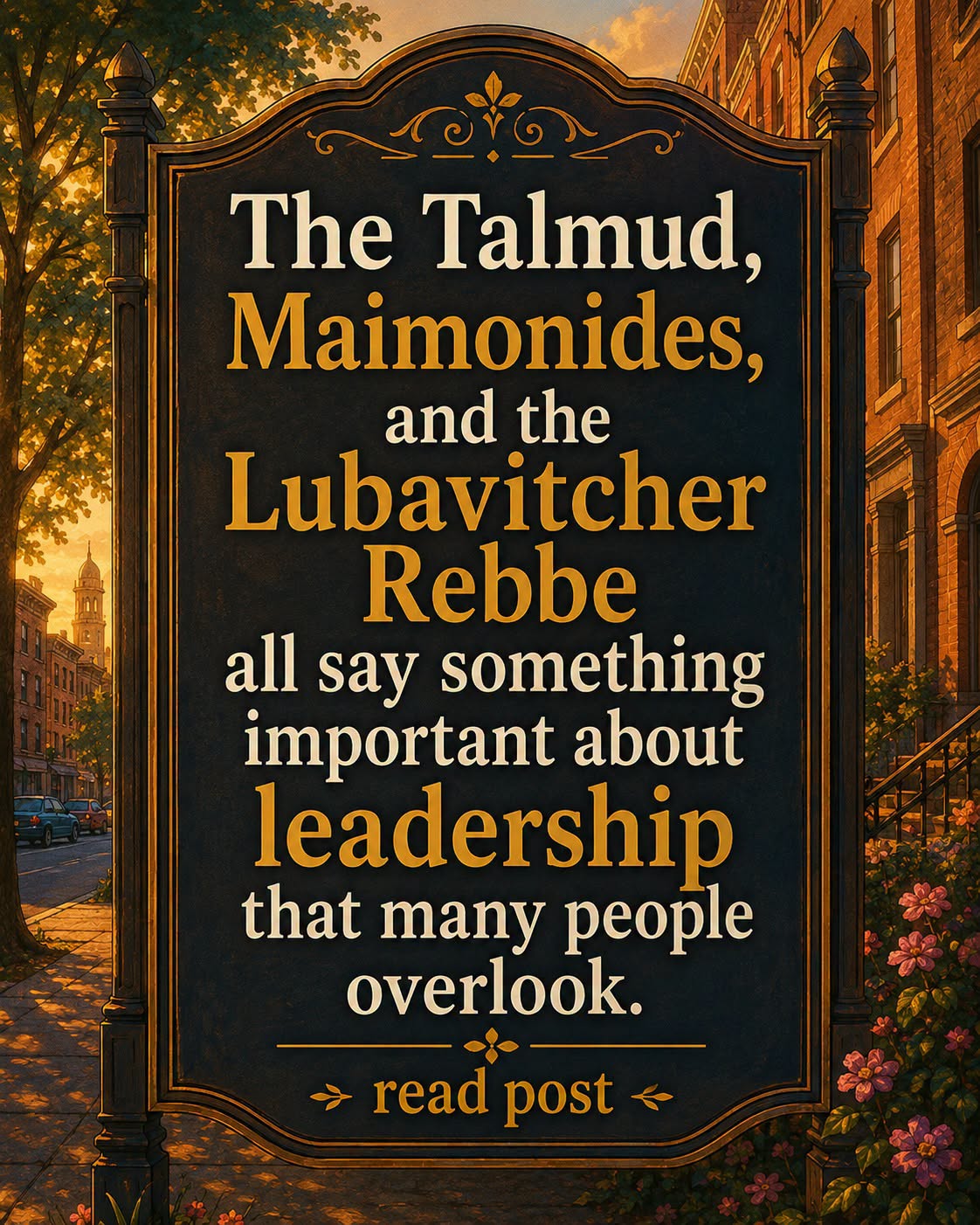 The Talmud, Maimonides, and the Lubavitcher Rebbe