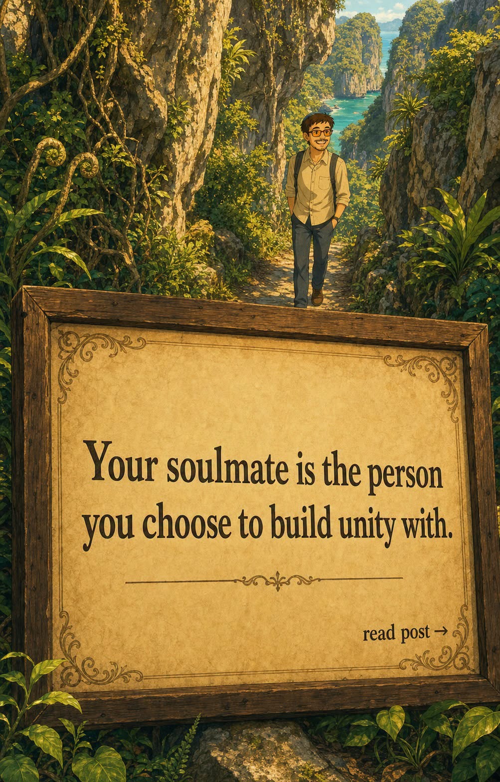 Your soulmate is the person you choose to build unity with