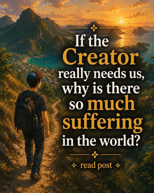 If they Creator really needs us, why is there so much suffering in the world?