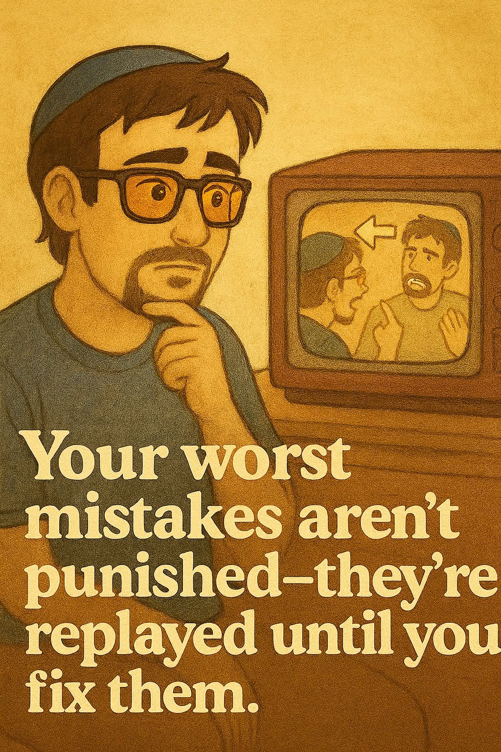 Your worst mistakes aren't punished, they're replayed until you fix them.