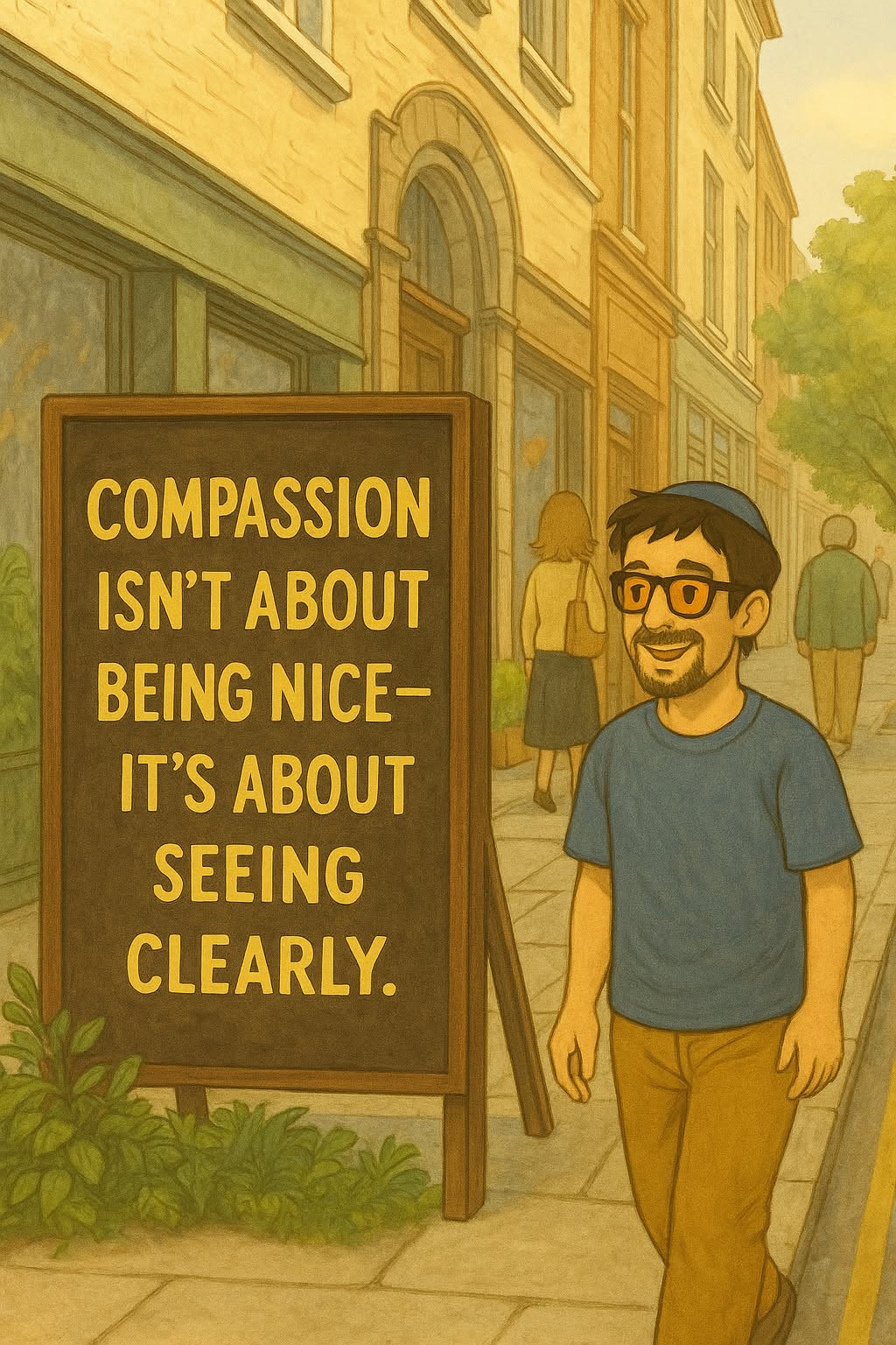 Compassion isn't about being nice, it's about seeing clearly.