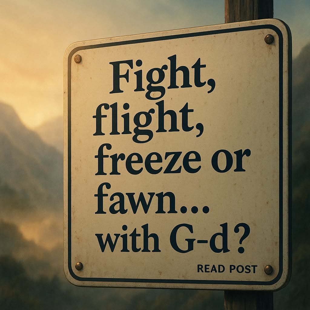 Fight, flight, freeze or fawn... with G-d?