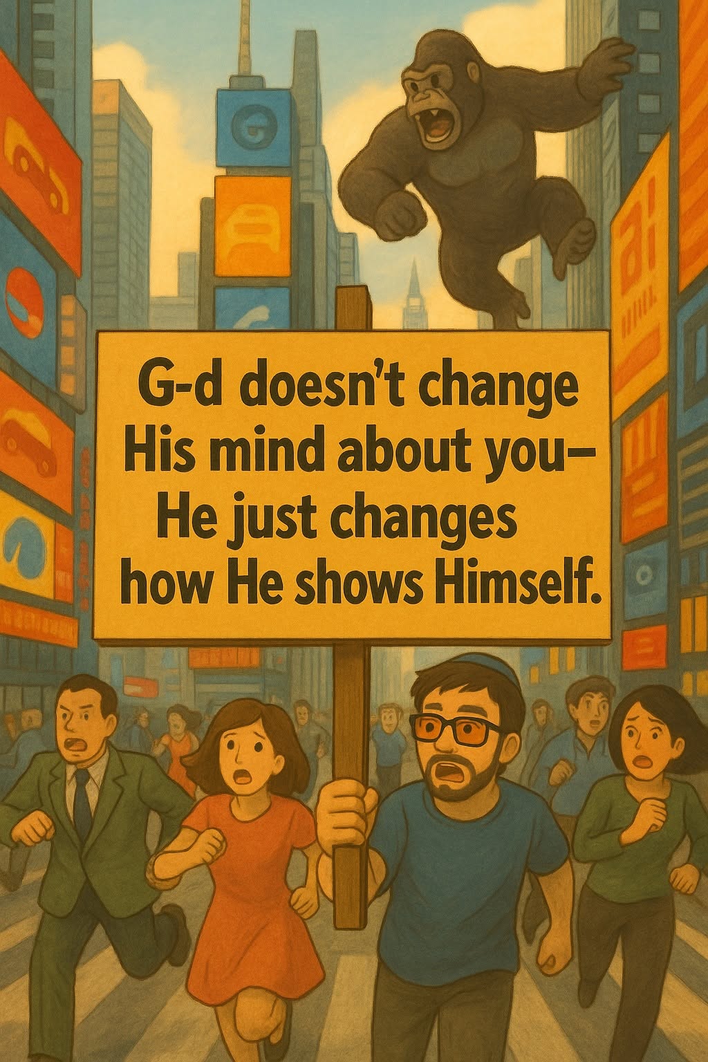 G-d doesn't change his mind about you, He just changes how He shows Himself.