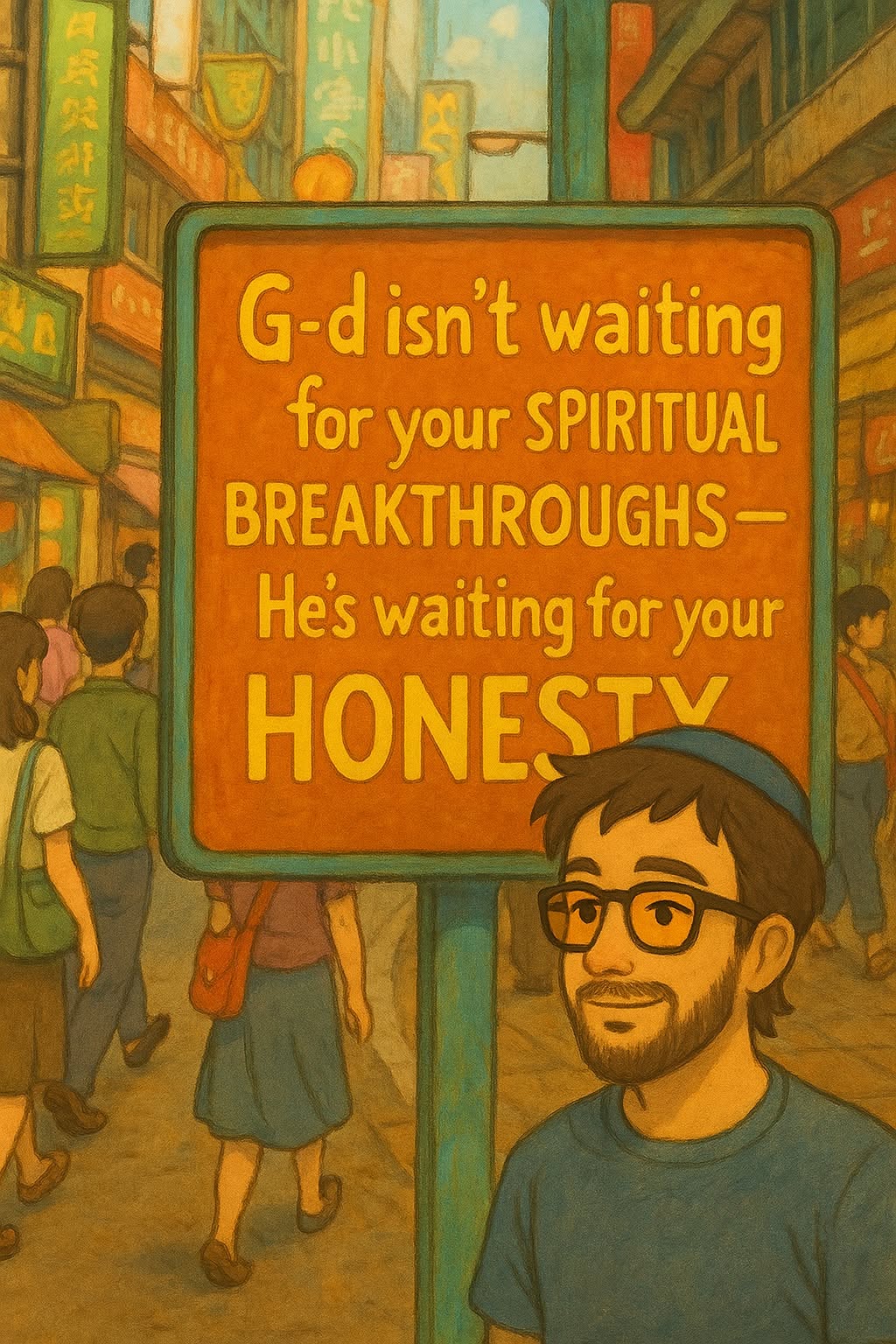 G-d isn't waiting for your spiritual breakthroughs, He's waiting for your honesty.