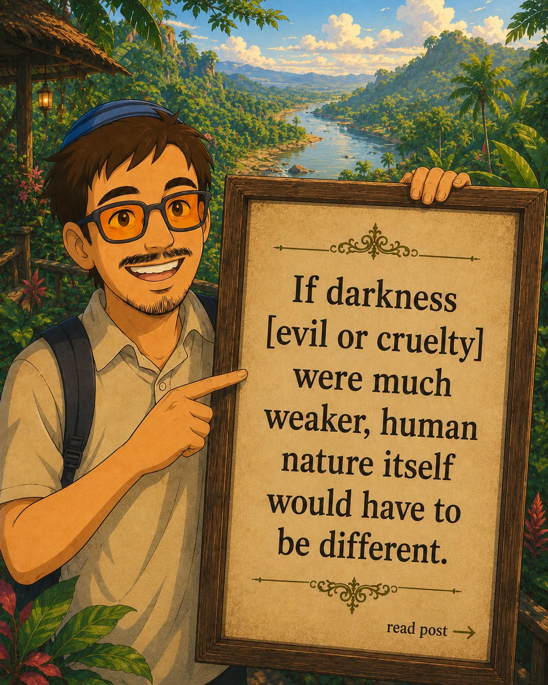 If darkness [evil or cruelty]
