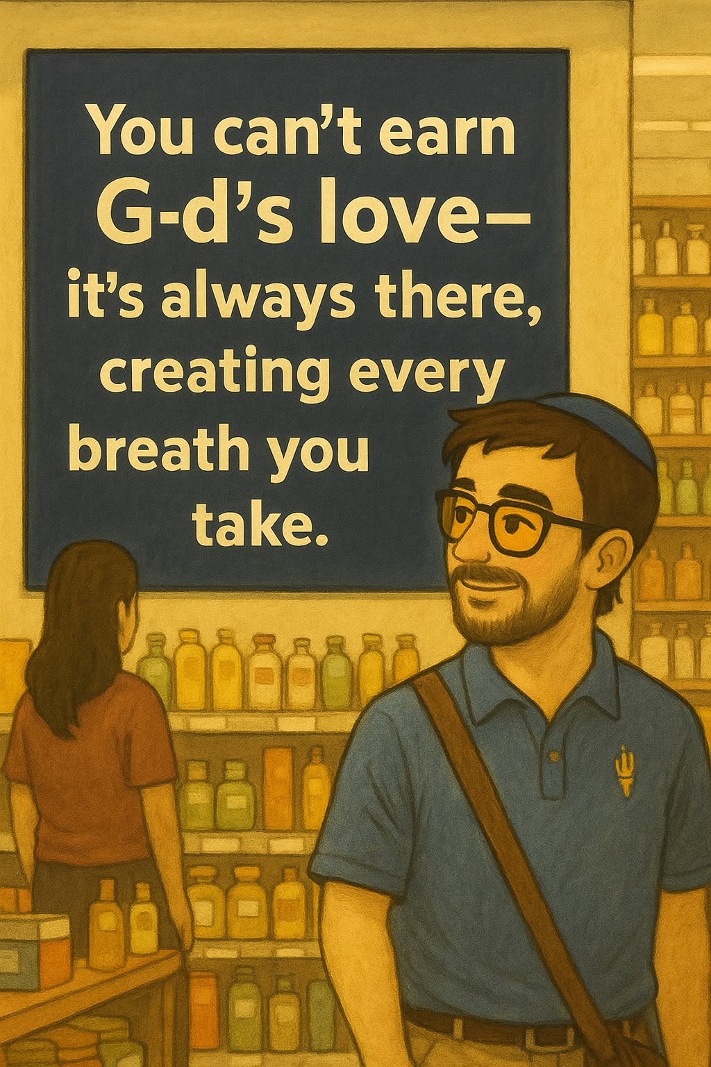 You can't earn G-d love, it's always there, creating every breath you take.