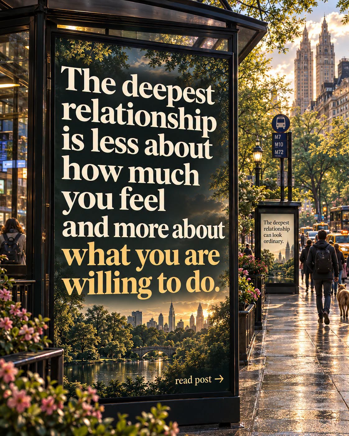 The deepest relationship is less about how much you feel and more about what you are willing to do.