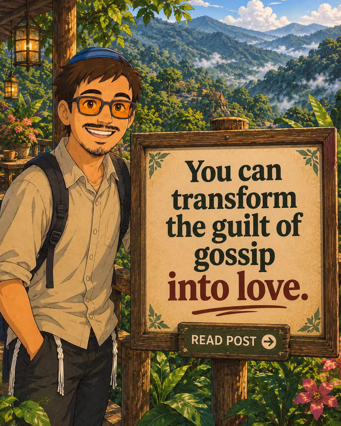 You can transform the guilt of gossip into love.