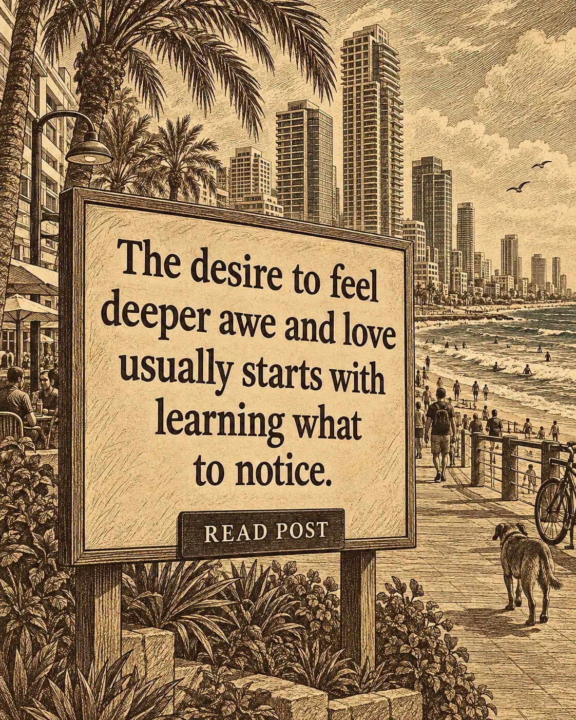 The desire to feel deeper awe and love usually starts with learning what to notice.