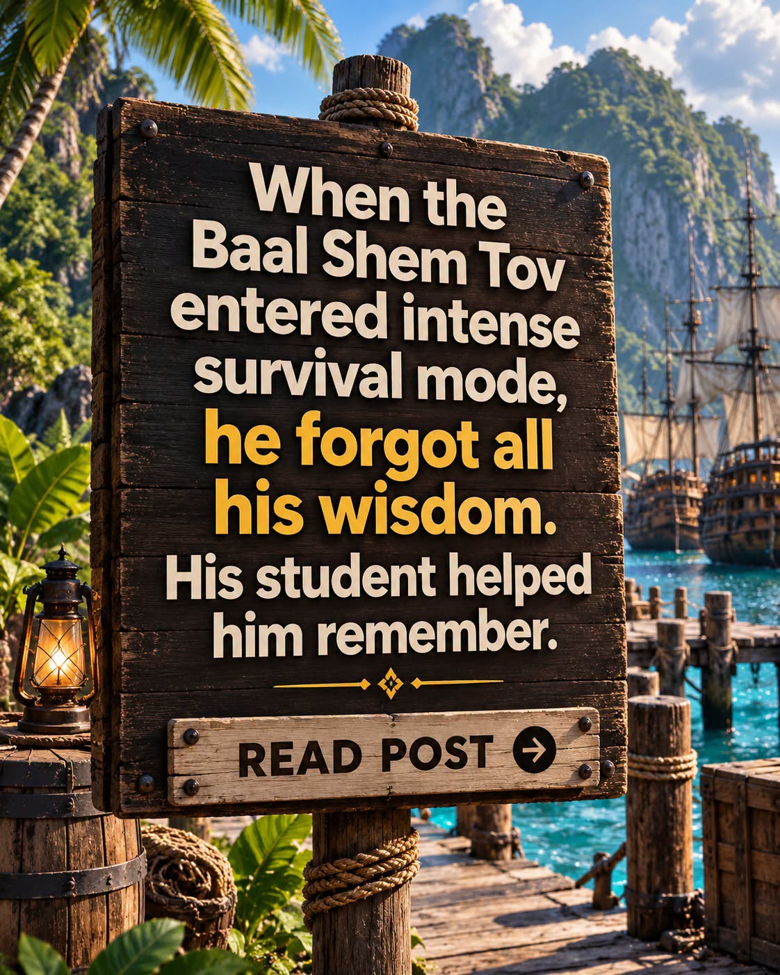 When the Baal Shem Tov entered intense survival mode, he forgot all his wisdom. His student helped him remember.