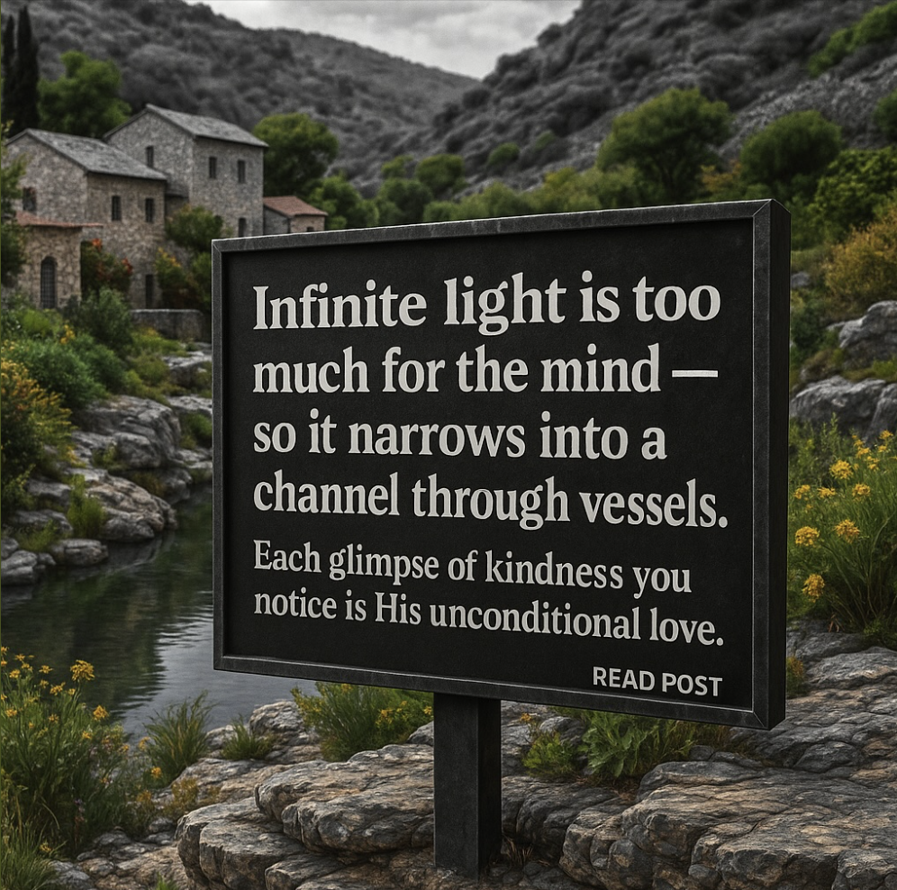 sign about infinite light