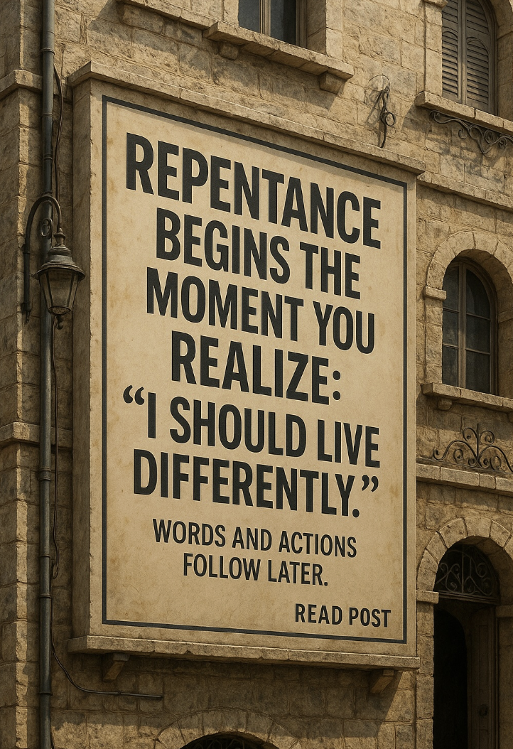 sign about repentance