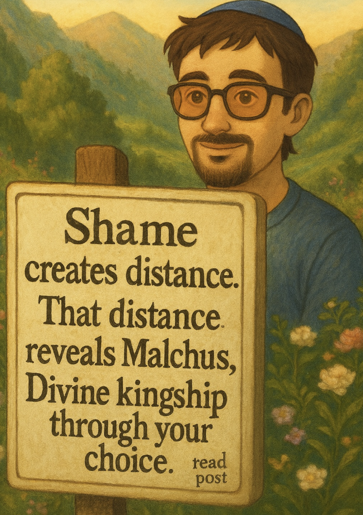 sign about shame and distance