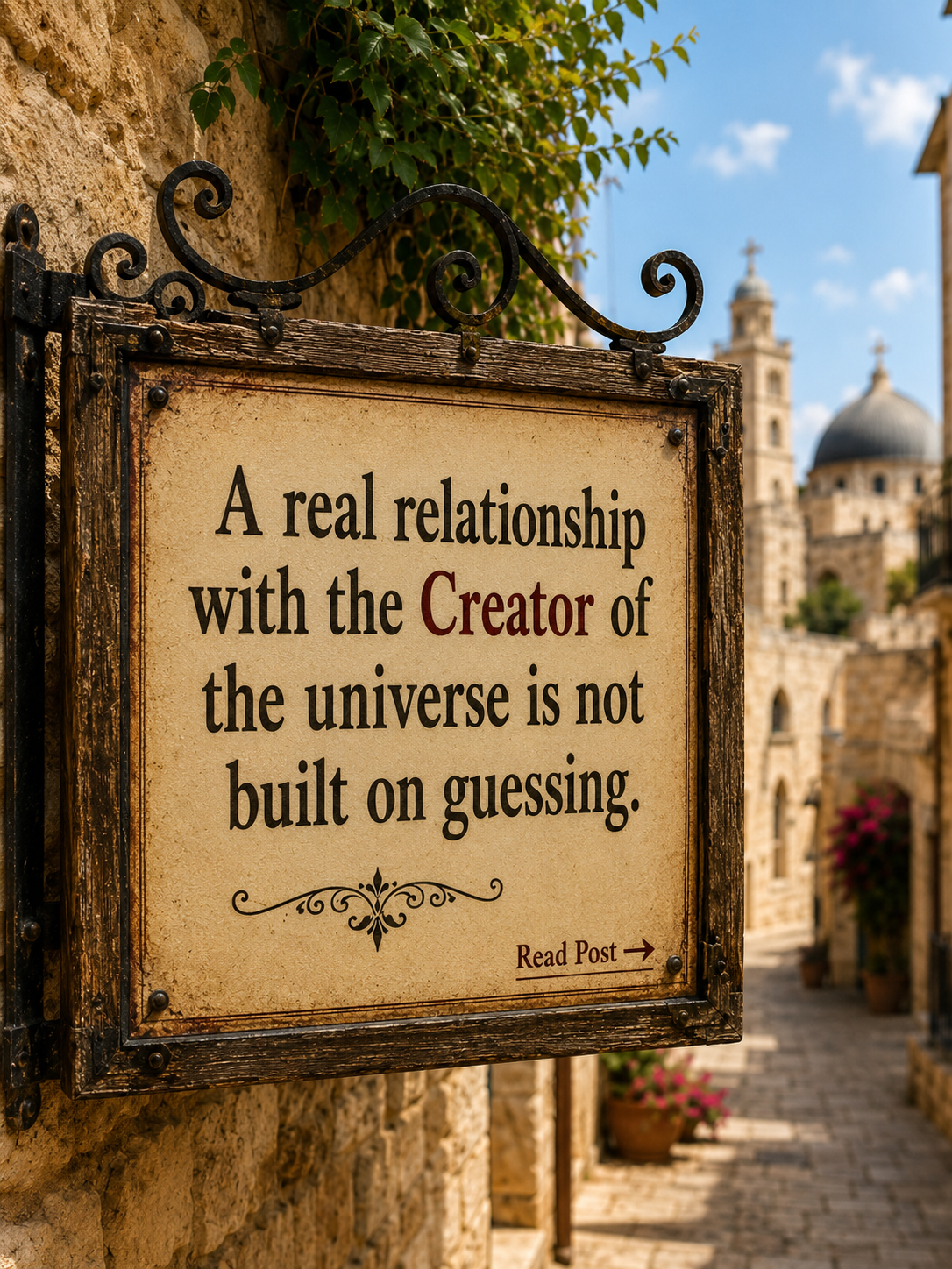 How a real relationship with the Creator begins - Spirituality