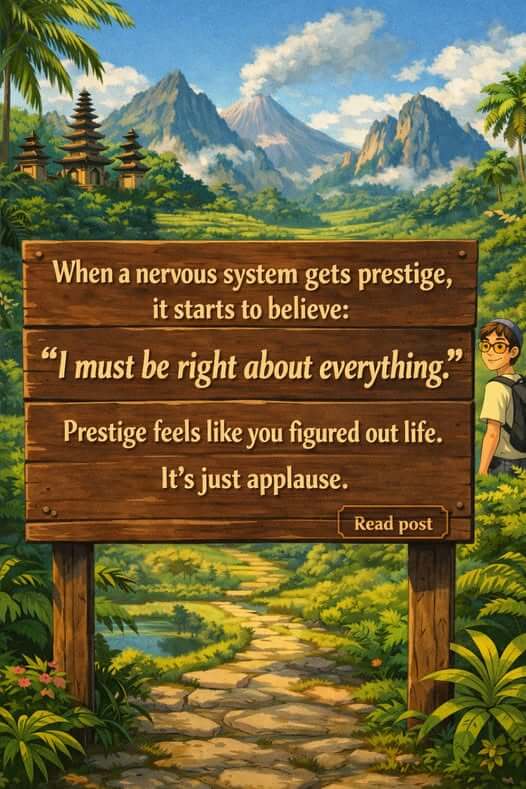 When your nervous system gets prestige, - Spirituality