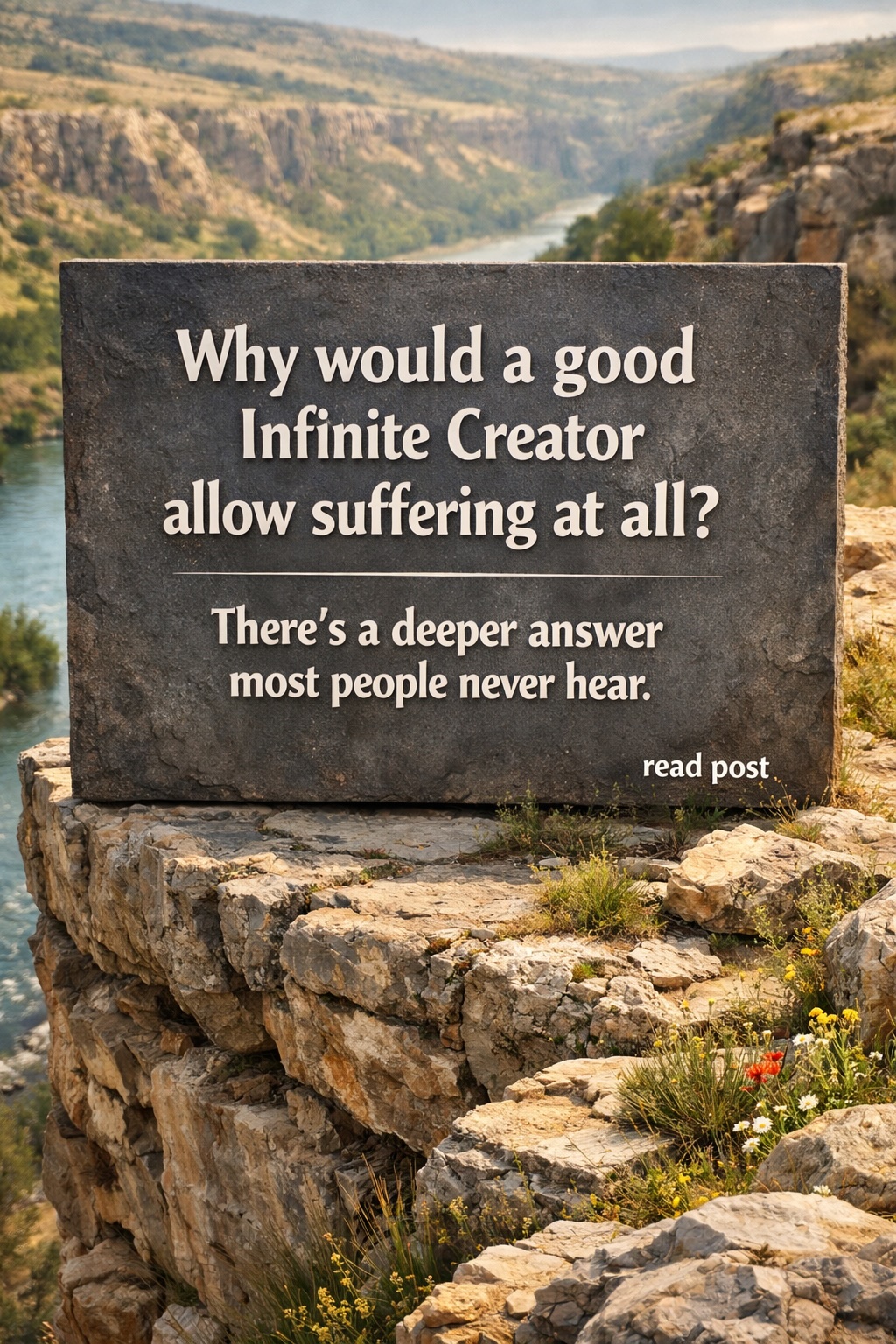 The Infinite Creator wants creation to be full of revealed goodness. - Spirituality