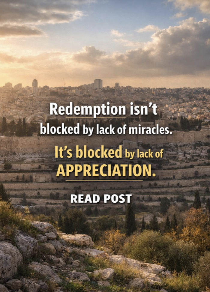 Redemption isn't blocked by lack of miracles. - Spirituality
