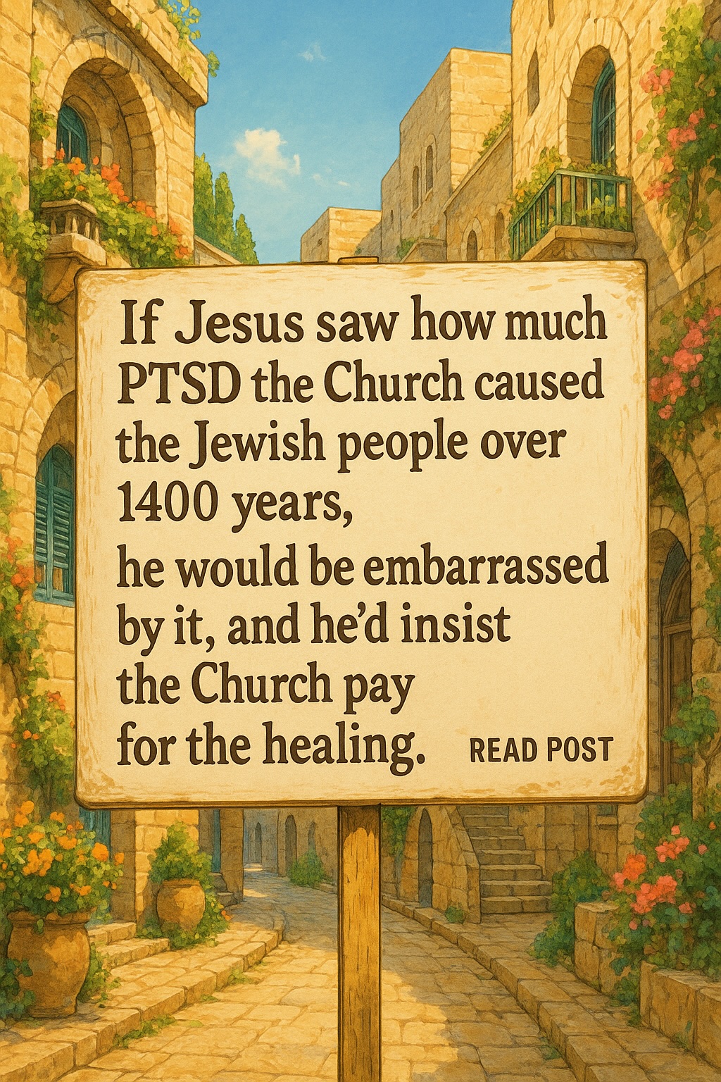 What many people don't realize is that centuries of institutional antisemitism - Spirituality