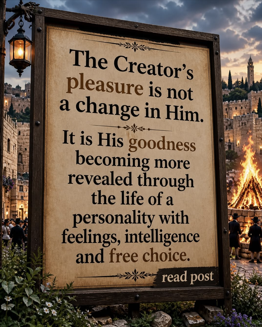 Creation means The Creator - Spirituality