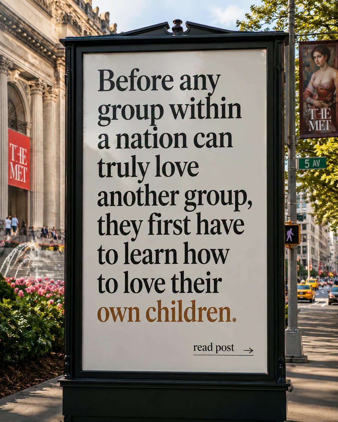 Before different groups within a nation can develop unconditional love for one another - Spirituality